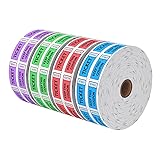 LKXSPLABE Raffle Tickets Double Roll 8000 Tickets