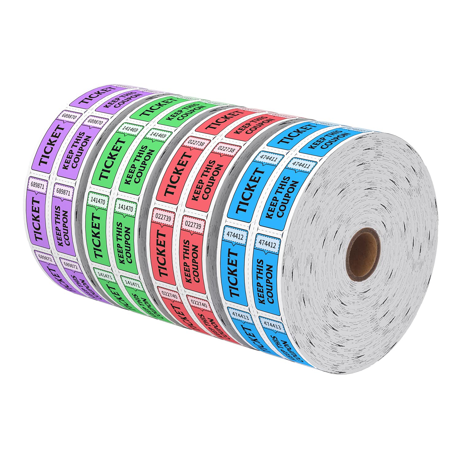 LKXSPLABE Raffle Tickets Double Roll 8000 Tickets