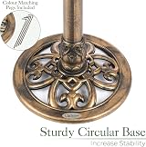 CHRISTOW Bronze Resin Bird Bath Round Pedestal Garden 60cm x 43cm view 4