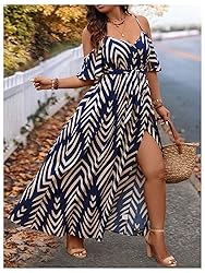 Floerns Women's Plus Size Cold Shoulder Short