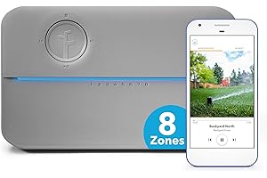 Rachio 8ZULWC-L R3e Generation: Smart, 8 Zone Sprinkler Controller, Compatible with Alexa, Gen, Gray