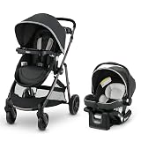 Graco Modes Element LX Travel System, 3-in-1 Modular Carseat Stroller Combo, Infant Car Seat Carrier to Toddler Stroller, Includes the SnugRide Lite LX Car Seat, Redmond