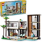 LEGO Creator 3 in 1 Modern Toy House - Kids Toy Building Set with 3 Building Options for Boys & Girls, Ages 9+ - with 2 Minifigures for Pretend Play - Gift Idea for Birthday - 31153