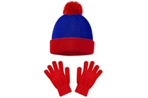 WooHand Halloween Cosplay Funny Beanie Hat and Gloves, Character Park Knit Hat Winter Christmas Costume Accessories
