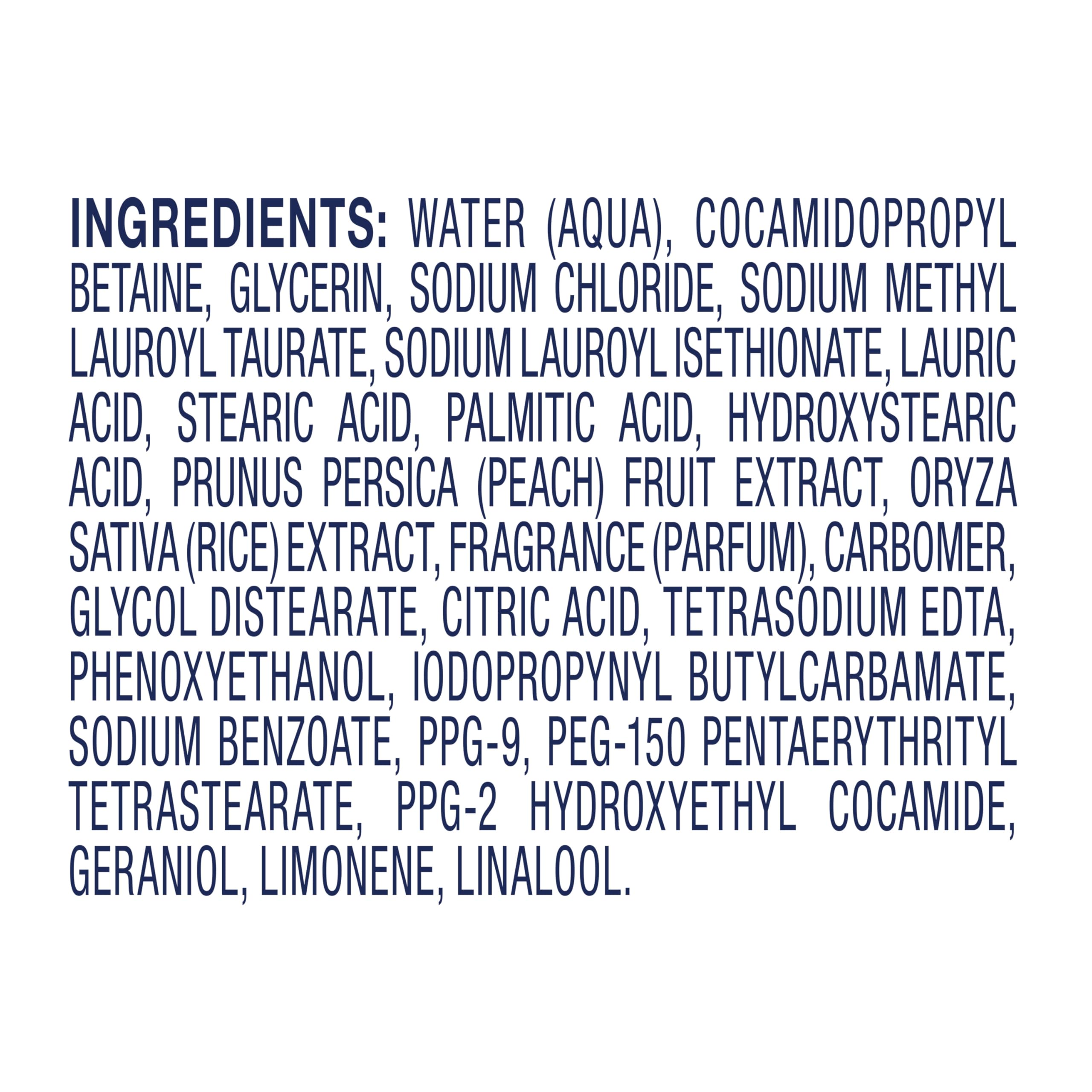 Dove Advanced Care Hand Wash Peach & Rice Milk 4 Count for Washing Away Dirt & Germs While Nourishing Skin 10 Layers Deep, with Moisture Boost 5X Complex