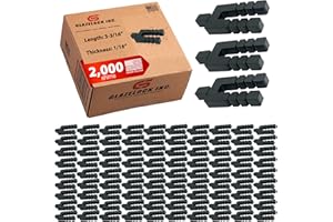 Glazelock Plastic Peel Away Stackable Shims for Leveling 2000 Pieces (3-3/16” Length – 1/16” Thickness) U Shape 5/8” Bolt Hole Tile Spacers to Level Windows, Doors, Floors, Toilet Shims – Made in USA