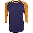 ILTEX Raglan T-Shirt 3/4 Sleeve Athletic Baseball Jersey Unisex (30+ Colors)