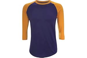 ILTEX Raglan T-Shirt 3/4 Sleeve Athletic Baseball Jersey Unisex (30+ Colors)