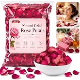 Sukh 5oz Dried Rose Petals &ndash; Real Flower Petals for Bath,Soap,Candle Making | Wedding Flower Confetti, Resin Crafts &amp; DIY Decorations, Romantic Valentine's Day &amp; Event D&eacute;cor
