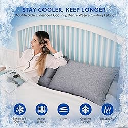 HOMFINE Cooling Pillowcases King Size - Double Side