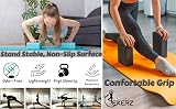 EXERZ Yoga Blocks 2 Pack High Density EVA Non-Slip 23x15x7.5 cm Marbel Black view 4