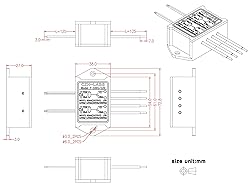 Electronics-Salon 1PCS Dual SPST-NO 10Amp Power