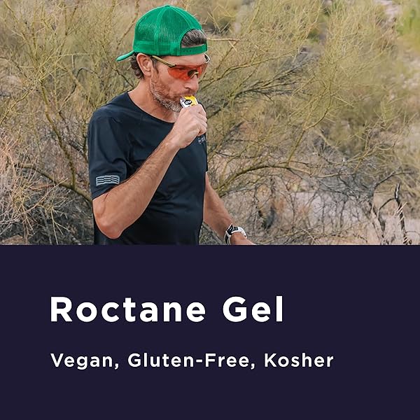 GU ENERGY ROCTANE ULTRA ENDURANCE ENERGY GEL, VEGAN, GLUTEN-FREE, KOSHER, AND DAIRY-FREE ON-THE-GO SPORTS NUTRITION FOR RUNNING, BIKING, HIKING OR SKIING, CHOCOLATE COCONUT,24-COUNT