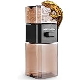 NEPTONION 【Metered Dose; ~0.4 g/Press】 Reptile Calcium Powder Mixer, Cricket Keeper Dispenser Feeder, One-Click No-Mess Duster for Chameleon, Gecko, Lizard &amp; Frog