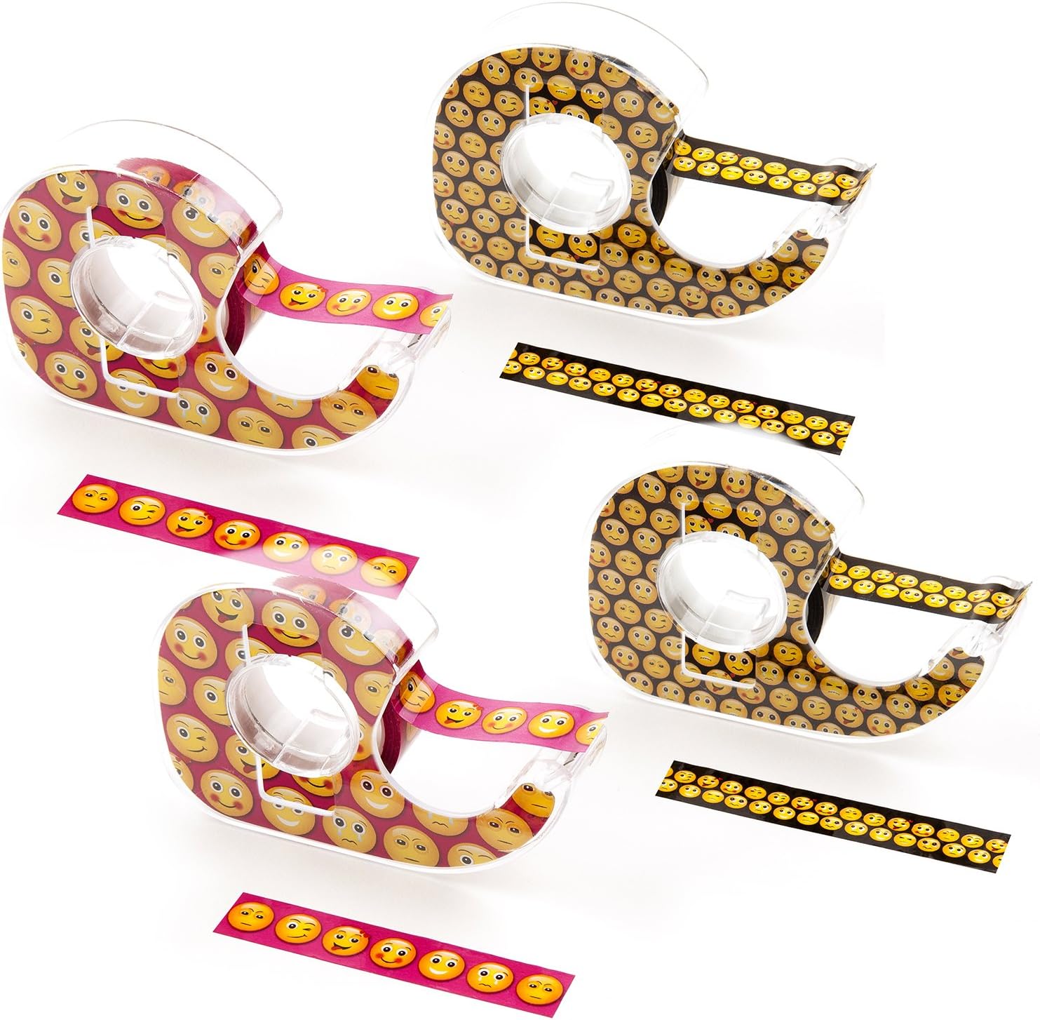 Emoticon Emoji Decorative Tape Rolls 4pk