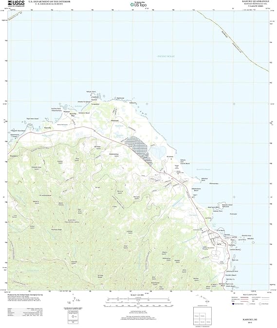Hawaii Maps 2013 Kahuku, HI USGS Historical Topographic Map Kahuku