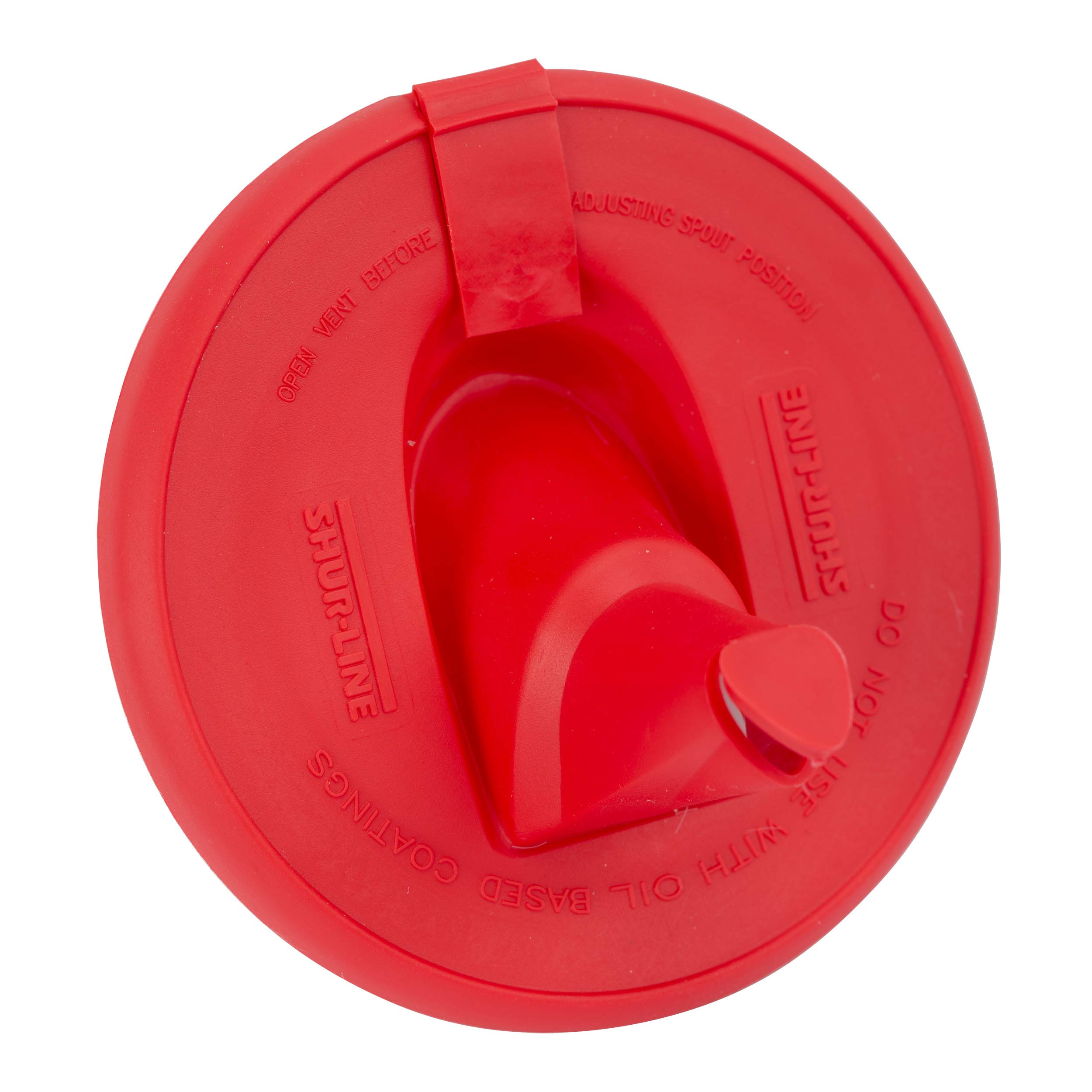 Shur-Line 2007061 Red Silicone Mess-Free Store and Pour Collapsible Paint Can Lid