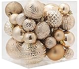 Christmas Ball Ornaments Champagne Christmas Tree