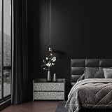 Hode Black Matte Vinyl Wrap 40x300cm Self Adhesive Wallpaper Furniture Covering view 6