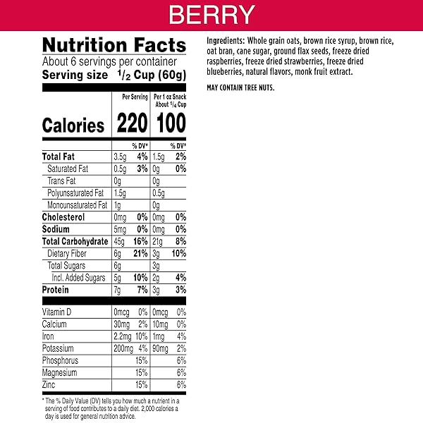 BEAR NAKED TRIPLE BERRY FIT GRANOLA – NON-GMO, KOSHER, VEGAN – 12 OZ
