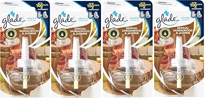 Glade 4 Electric Plug In Refill Sensual Sandalwood Jasmine 20ml