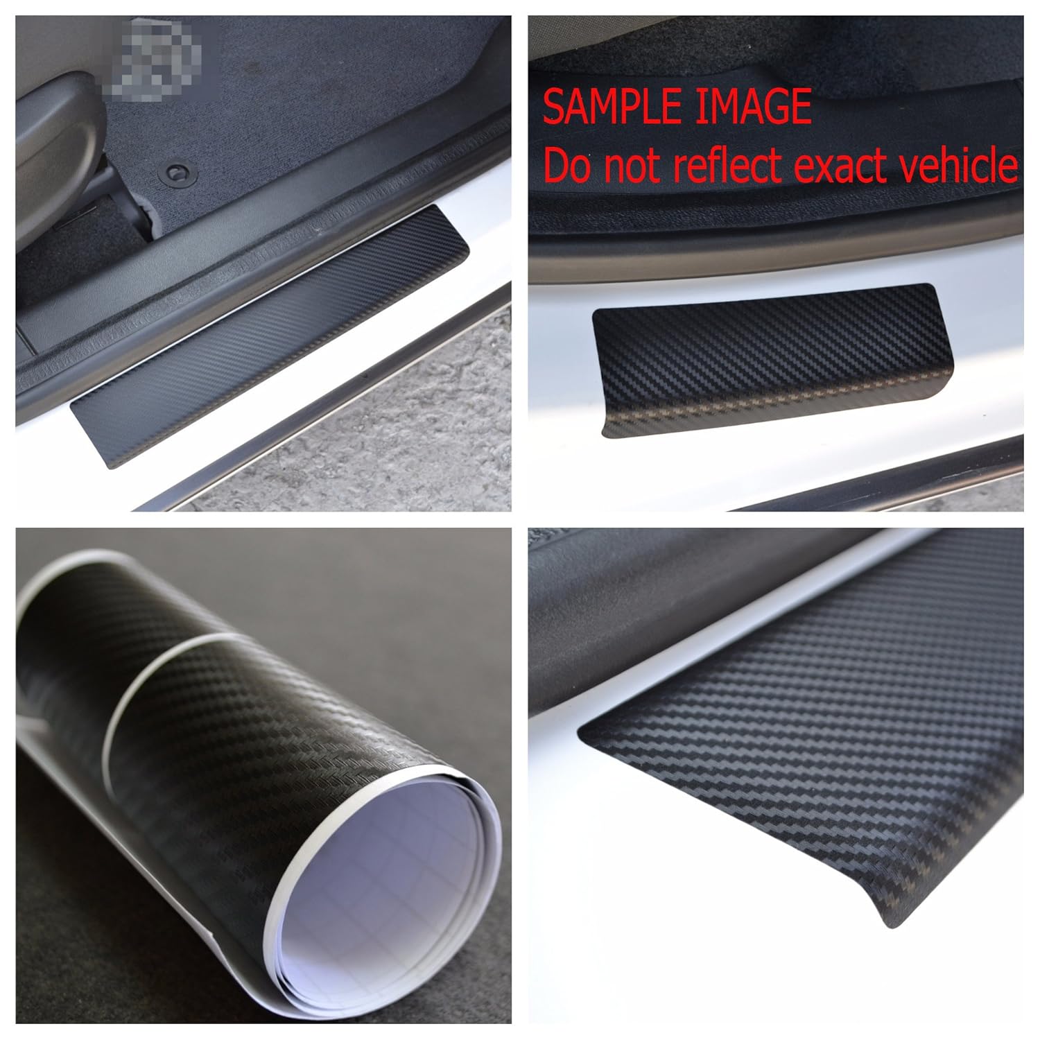 Door Sill Vinyl Wrap Scuff Protection Film fit BMW 5serie