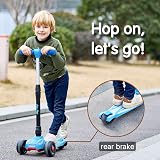 LOL-FUN 3 Wheel Kids Scooter Foldable Lean-to-Steer LED Wheels 3-8 Years view 3