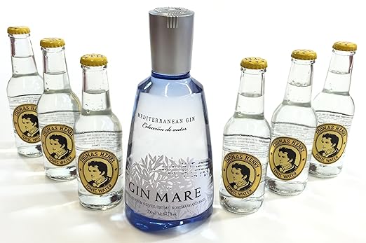 Gin Mare Gin Tonic Set - Gin Mare Gin 700ml (42,7% Vol) + 6 Thomas Henry Tonic Water 200ml