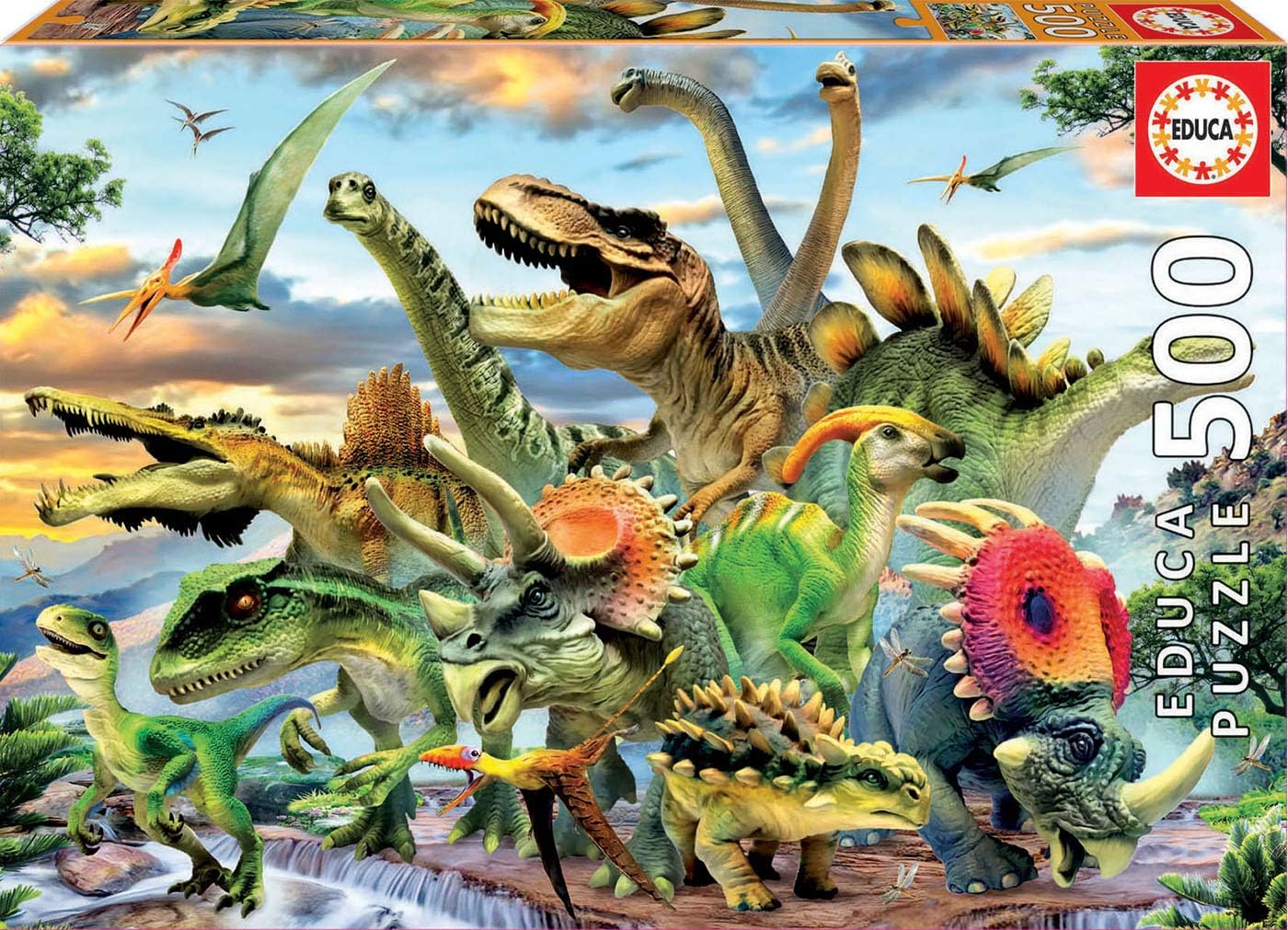 Dinosaurs Art Puzzle 4170 500 Pieces dinosaurs-art-puzzle-4170-500-pieces