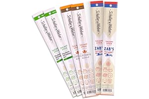 Schaller & Weber Salami Sticks Variety Pack (Zab’s Hot Honey, Hudson Whisky NY, Crown Maple), .85 Oz (Pack of 6) Hickory Smoked Salami | German Style Smoked Sausage Sticks | Gluten Free Protein Snack