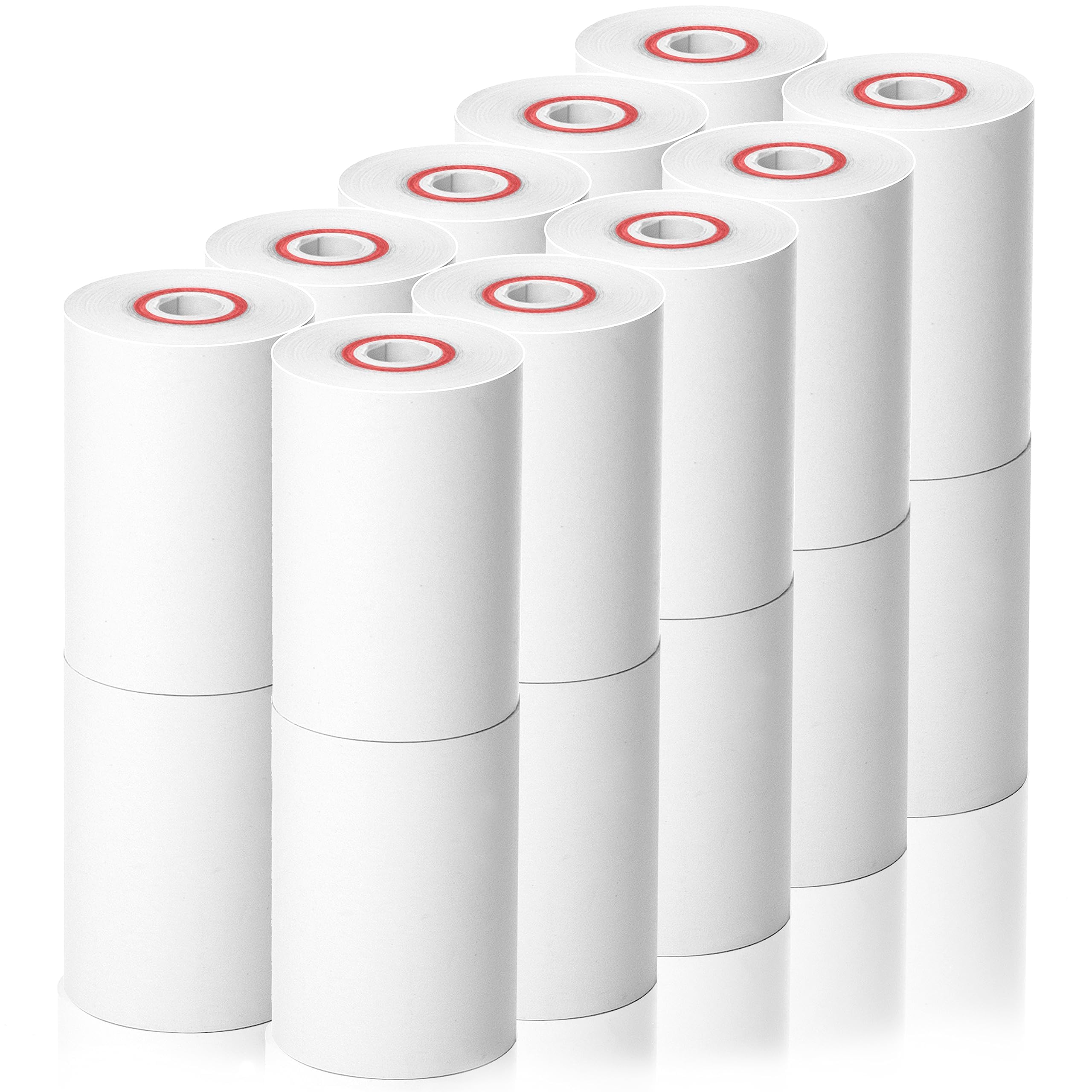 Bermond Life Till Roll (Pack of 20) 57x40 mm Thermal Paper Till Rolls - BPA Free, Coreless & Recyclable PDQ Rolls - Fast Printing Card Machine Paper Rolls for Worldpay, Ingenico, Barclays & More