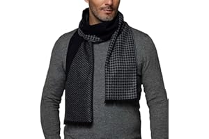 CUDDLE DREAMS Men's Silk Scarves for Winter, 100% Mulberry Silk Brushed, Luxuriously Soft & Warm, Decent Box Packed