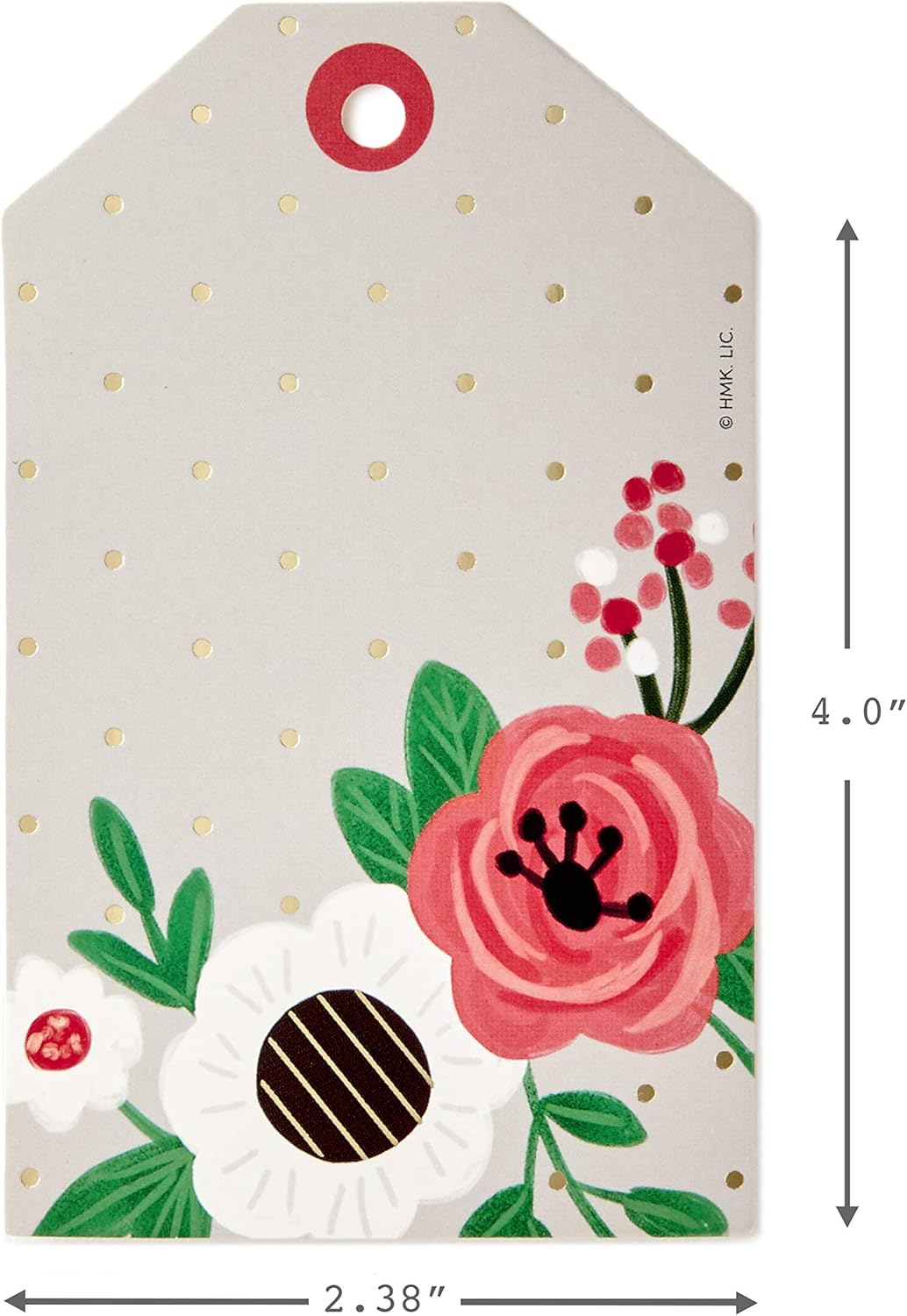Hallmark Floral Gift Tags Set (6 Tags with String for Flower Bouquets, Plants and More) for Mother's Day, Birthdays, Weddings, Bridal Showers: Kitchen & Dining