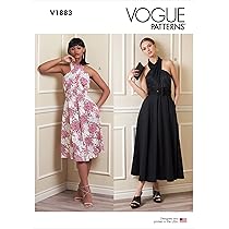 Vogue Misses' Criss-Cross Halter Dress Sewing Pattern Kit