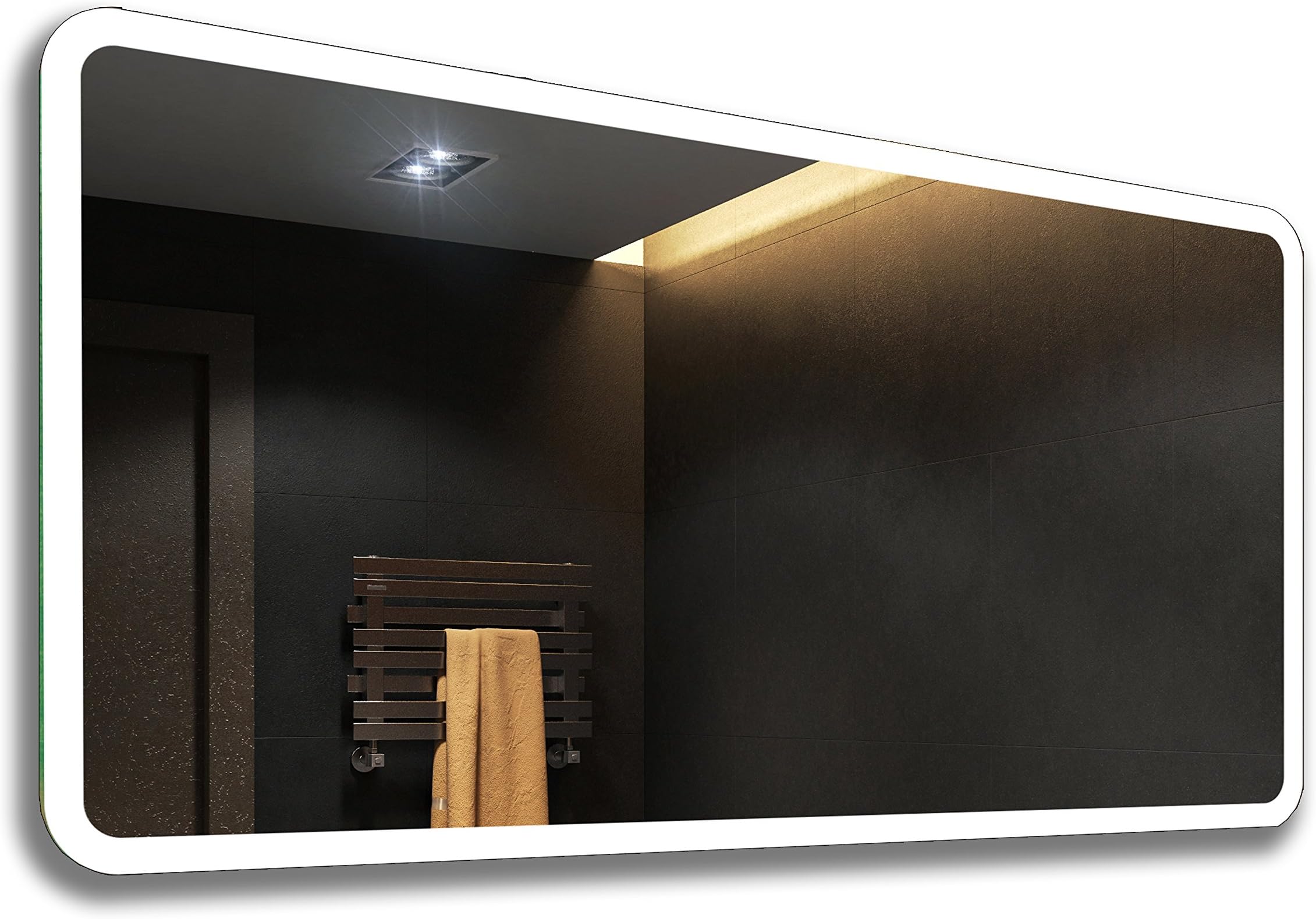 LED Illuminated Bathroom Mirror By Artforma To Measure Custom Size