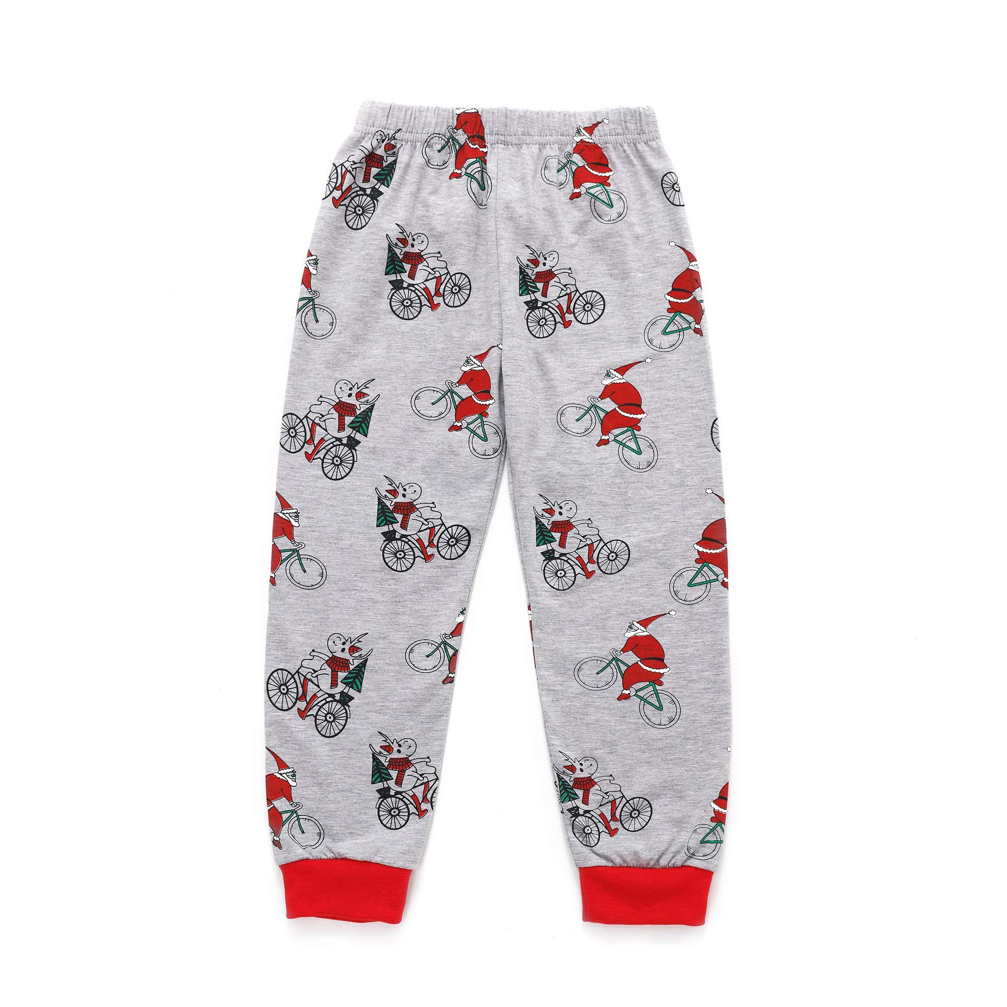 Tarkis Boys Pyjamas Set Cartoon Printed Long Sleeve Cotton PJS Sleepwear for Kids 2 to 7 Years Old (3-4 Years, 3-Santa Claus)