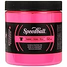 Speedball Art Products Fluorescent Fabric Screen Printing Ink, 8 oz, Hot Pink