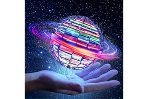 EAFZV Flying Ball Toy, Flying Orb Hover Ball Hand Controlled Mini Drone Galactic Fidget Fly Spinner Cosmic Globe Boomerang wi