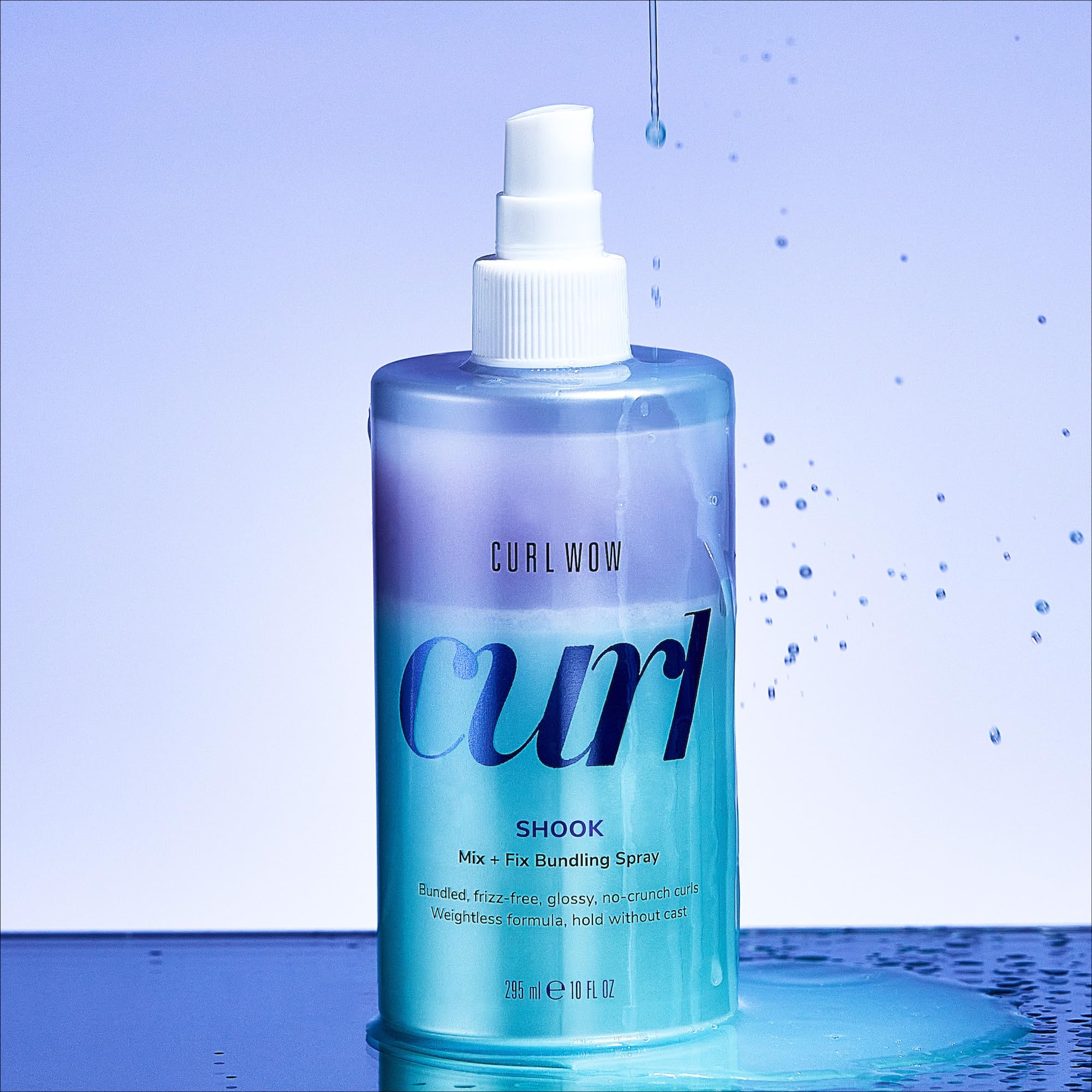COLOR WOW Curl Wow Shook Mix + Fix Bundling Spray – Shake-to-activate spray combines powerful hydrators + crunch-free polymers for perfectly defined, glossy, frizz-free curls