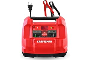 CRAFTSMAN 6A Car Battery Charger and 100A Engine Starter, 6-in-1 Solution, Battery Maintainer, 30A Boost, for 6V/12V Power Sport, Automotive, and Marine Batteries, CMXCESM253