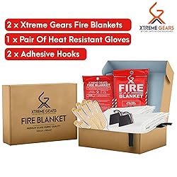 Xtreme Gears Emergency Fire Blanket 2 Pack 40” x