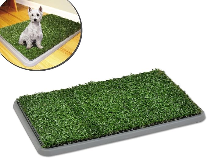 MWS Potty Patch Artificial Grass Toilet Tray for House Training Dogs