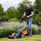 Yard Force 40V 37cm Cordless Lawn Mower LM G37A GR 40 range with 2.5Ah Battery view 2