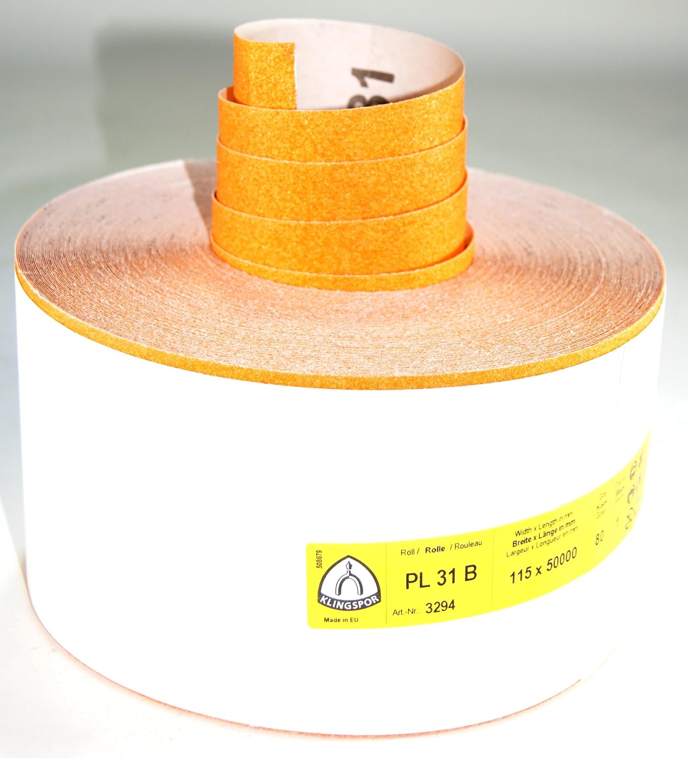 Klingspor PL31B3294 Sanding Paper Roll 115 mm K 80/50 m E 447 142 Amazon.co.uk Business
