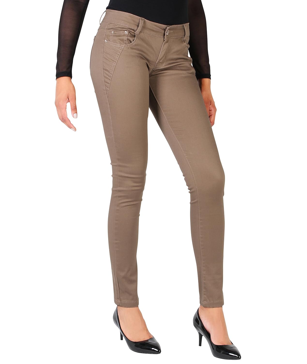 beige colour ladies jeans