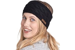 Brook + Bay Ear Warmer Fleece and Knit Headband for Women - Ear Covers for Cold Weather and Winter