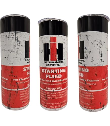 Amazon.com: Case IH International Harvester Retro Starting Fluid 18oz Insulated  Travel Tumbler IHG350 : Home & Kitchen