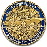 USA Challenge Coin - Marine Corps Challenge Coin Military Commemorative Coin, Solid Zinc Alloy - Marine Gifts for Men, Enlistment &amp; Graduation Stole Display