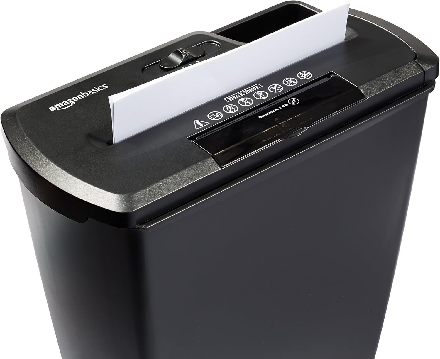 Basics 8-Sheet Strip-Cut Paper, CD and Credit Card Home Office Shredder: Electronics