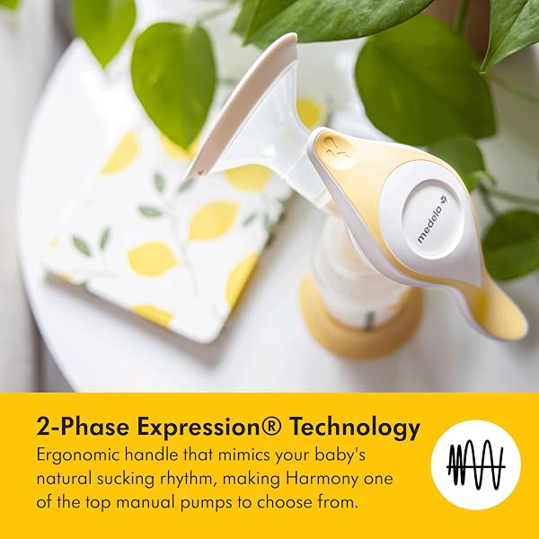 MEDELA HARMONY MANUAL BREAST PUMP, COMPACT SWISS DESIGN WITH PERSONALFIT FLEX SHIELDS AND MEDELA’S 2-PHASE EXPRESSION TECHNOLOGY
